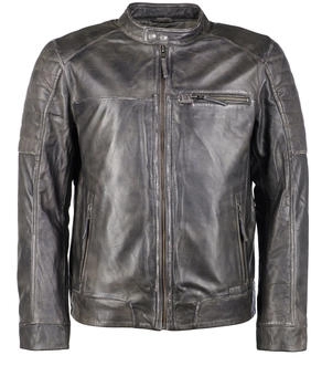 MUSTANG Lederjacke 'James' grau