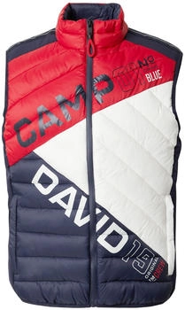 Camp David Weste navy rot weiß