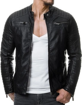 Redbridge Kunst-Lederjacke Bikerjacke Biker Steppjacke schwarz