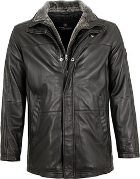 Redpoint Lederjacke Longjacke Lammnappa schwarz