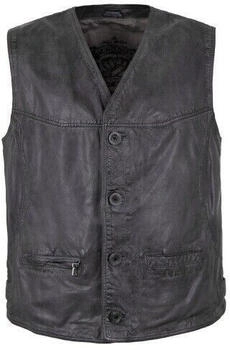 Maddox Lederweste Lammnappa anthrazit navy schwarz