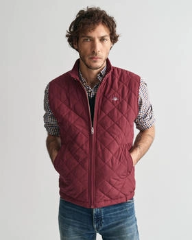 GANT Quilted Windcheater Weste wine