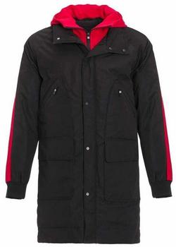 Cipo & Baxx Ledermantel Jacke Kapuze CM148 reduziert