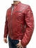 Milestone Lederblouson aus Lammnappa Leder rot