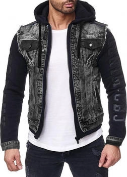Cipo & Baxx Jeans Jacke CJ155 schwarz
