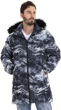 Cipo & Baxx Winterjacke Kapuze schwarz