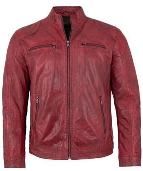 Maddox Echtleder Lederjacke Lammnappa dunkelrot