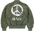 Alpha Industries MA-1 Peace Bomberjacke (156136-01) olivgrün