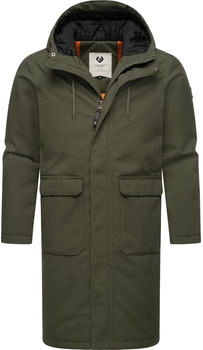Ragwear Wintermantel Mr Them Long Dark Olive