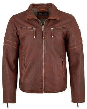 Jilani Lederjacke Lammnappa rotbraun
