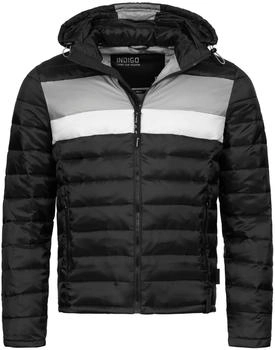 Indicode Hampshire Steppjacke Daunenjacken-Optik Black Mix