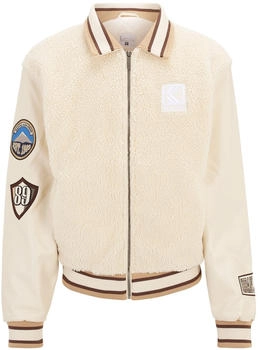 Karl Kani KM234-009-1 KK OG Teddy College Jacket offwhite