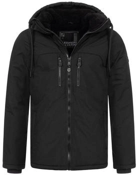 Alessandro Salvarini Herren Winterjacke schwarz
