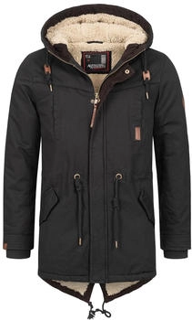 Alessandro Salvarini Parka braun schwarz