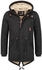 Alessandro Salvarini Parka braun schwarz