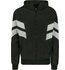 Urban Classics Crinkle Panel Track Jacket schwarz weiß