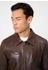 Ricano Lederjacke Claude dunkelbraun schwarz