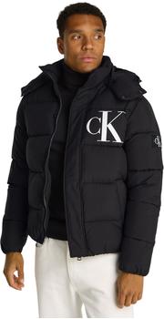 Calvin Klein Steppjacke Abnehmbarer Kapuze schwarz