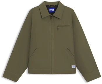 HUGO Leicht wattierte Regular-Fit Jacke aus Baumwoll-Canvas - Style Blake2531 50548713 Gr&uuml;n