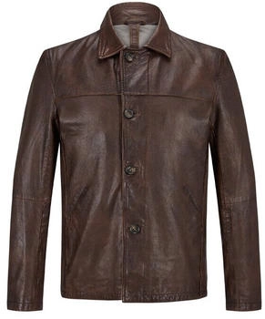 Milestone Lederjacke Umlegekragen braun