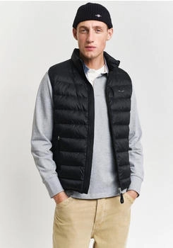 GANT Light Gilet Steppweste Streifenoptik schwarz