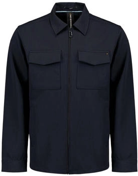 No Excess Overshirt Reißverschluss blau