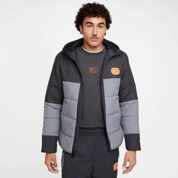 Nike Sportswear Swoosh Air Steppjacke anthrazit grau weiß