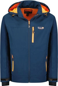 Geographical Norway Softshell &Uuml;bergangsjacke Rumba blau orange