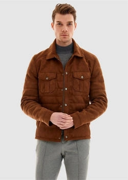 Pierre Cardin Kunstlederjacke braun schwarz