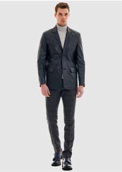 Pierre Cardin Lederjacke hoher Tragekomfort dunkelblau