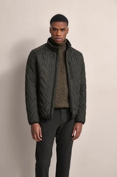 Bugatti Blouson ohne Kapuze Steppoptik grün oliv