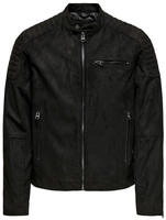 ONLY & SONS Lederimitatjacke "ONSGUS FAUX SUEDE RACER JACKET OTW NOOS" ohne Kapuze