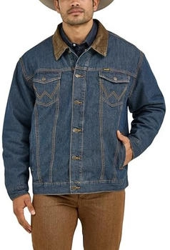 Wrangler Herren-Jeansjacke gefüttert Denim Decke