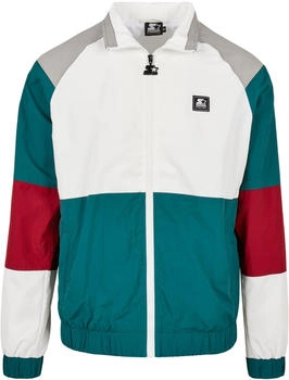Starter Starter Color Block Retro Jacket Retro gr&uuml;n wei&szlig; ziegelrot grau