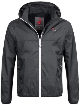 Höhenhorn Rigi Herren Regenjacke schwarz weiß