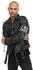 Trueprodigy Lederjacke Dwayne Nieten Print und Waschung