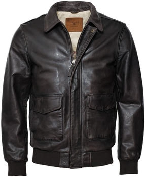 TOP GUN Lederjacke 'TG2023003' braun