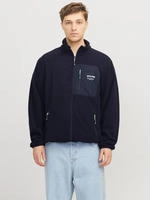Jack & Jones Outdoorjacke "JJTHEO - Fleecejacke mit Stehkragen und Logoprint" Print,