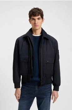 Hugo Boss Wasserabweisende Bomberjacke mit herausnehmbarer Innenjacke - Style Oking 50543492 Dunkelblau