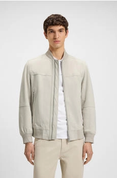 Hugo Boss Regular-Fit Jacke aus Veloursleder - Style Johice 50543505 Natur