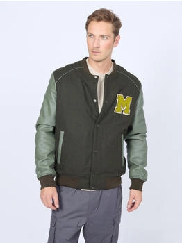 MUSTANG Lederjacke 31022263 olivgrün