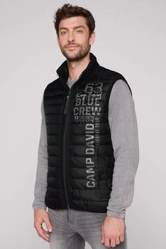 Camp David Leichte Steppweste Softshell-Details black