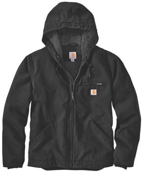 Carhartt Relaxed Fit Washed Duck Sherpa Lined Jacket schwarz