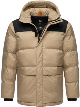 Ragwear Mikkesh Steppjacke taupe schwarz