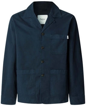Pepe Jeans Hemdjacke Baumwoll-Mix marine