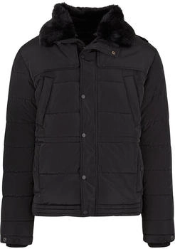 Urban Classics Puffer Jacket abnehmbarem Fellkragen TB7259