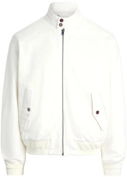 Polo Ralph Lauren Windbreaker Stehkragen Label-Stitching offwhite