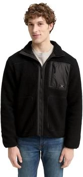 Tom Tailor Denim Teddyjacke Stehkragen black