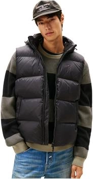 Tommy Hilfiger Essential Down Vest Kapuze schwarz