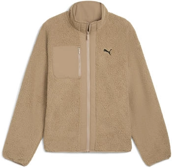 Puma reversible hybrid sherpa jacket ice coffee
